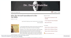 Desktop Screenshot of drdonsdiatribe.com